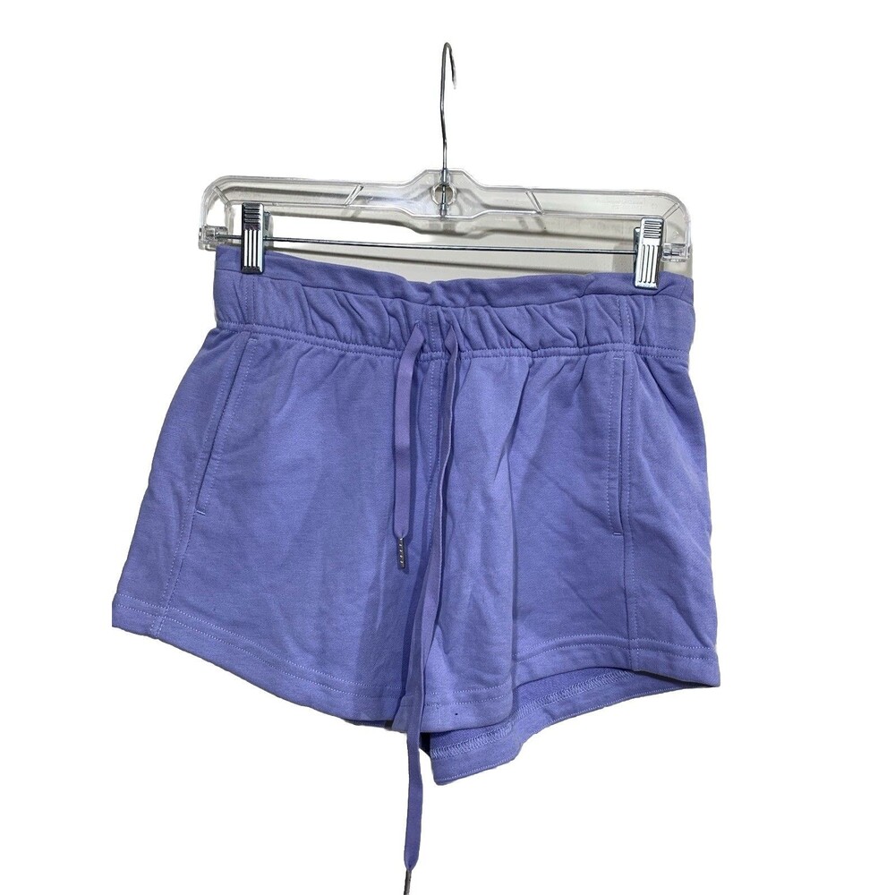 Ododos Sweat Shorts Womens XS Purple High Waisted Drawstring French TerryPockets